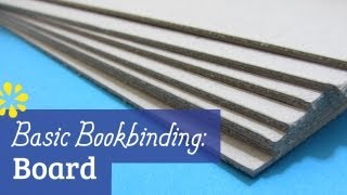 Bookbinding Cover Board [upl. by Nnaynaffit238]