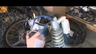 YZ125 Part 25 2 Stroke Installing Rear Subframe amp Carb [upl. by Perce]