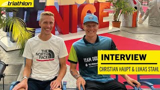 AgegroupWeltmeister Christian Haupt und Lukas Stahl  IronmanWM Nizza 2023 [upl. by Torhert]