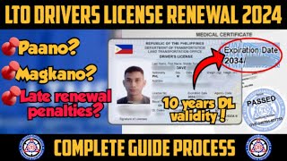 LTO DRIVERS LICENSE RENEWAL 2024  Complete guide process  step by step  motodave [upl. by Asiar805]