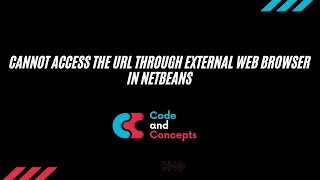 Cannot access the URL through external web browser in netbeans  Netbeans 81  Java Web Application [upl. by Merwin]