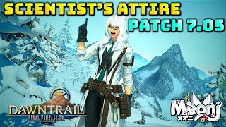 FFXIV Scientist Glamour  705 Treasure Map Crafted Set [upl. by Netsirk568]