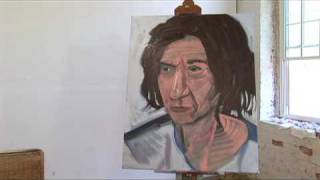 Painting Completing an Expressionist Portrait  Expressionist Portrait Painting Stepping Back [upl. by Avla]