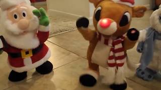 Gemmy Animated Christmas Plush 2015 Collection [upl. by Eidob]