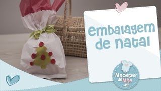 EMBALAGEM DE NATAL  DIY MACETES DE MÃE [upl. by Ydisac]