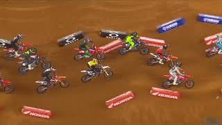 Supercross Round 10 450SX Highlights  Arlington Texas ATampT Stadium  March 13 2021 [upl. by Nevai]