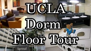 UCLA DORM FLOOR TOUR Laundry rooms bathrooms study lounges [upl. by Tabbitha]