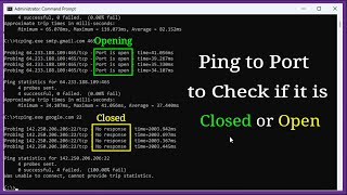 How to Check if a Port is Closed or Open on Windows [upl. by Kriss503]