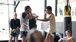 Master Advanced Muay Thai Elbow  Swipe Techniques at Punch it Gym Koh Samui [upl. by Meuser]