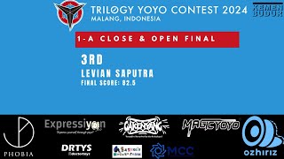 TRILOGY Yoyo Contest 2024 1A Close amp Open Final 3rd Septian Bima Saputra [upl. by Hulburt]