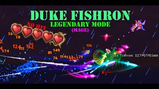 Duke Fishron For The Worthy No Hit Mage  Terraria Legendary Mode [upl. by Shellie]