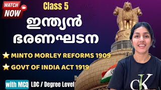 Indian Constitution  പാഠം 5  Minto Morley Reforms 1909 amp Govt of India Act 1919  PSC aliSays [upl. by Goldstein]