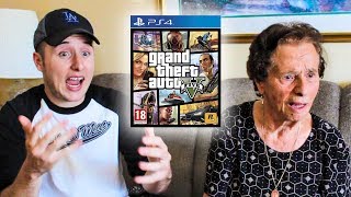 Teaching My Grandma How To Play GTA V HILARIOUS [upl. by Markus]