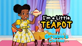 I’m a Little Teapot  Singing with Gracie’s Corner  Nursery Rhymes  Kids Songs [upl. by Amber]