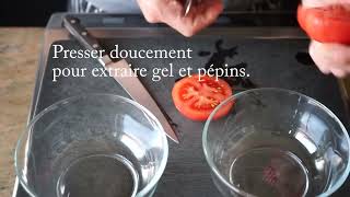 Épépiner des tomates [upl. by Lindberg]