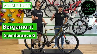 Bergamont Grandurance 6 Gravelbike Ausführliches Review ConRad 2022 [upl. by Rukna]