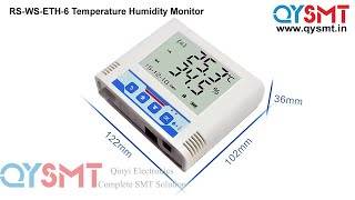 RS WS ETH 6 Temperature Humidity Monitor [upl. by Alaekim]