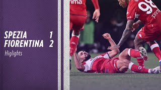 Highlights Spezia vs Fiorentina 1  2 Piatek Agudelo Amrabat [upl. by Llejk]