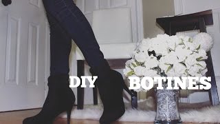 DIY BOTINES CON MEDIAS MUY FACIL Y ECONOMICO [upl. by Viking325]