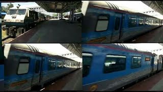 12008 MYSMAS Shatabdi express With world class Anubhuti Coach and Hubli WDP4 skiping pandavapura [upl. by Ahseirej]