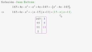 Descomposición en factores de expresiones algebraicas Baldor 106121 a 123 [upl. by Aldridge]