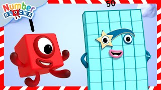 Festive Counting Fun 1 to 50  Super Sums 🌲  Learn To Count  12345  Numberblocks [upl. by Benioff626]