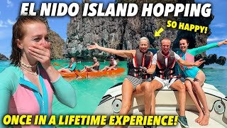 British Parents React to Filipino Island Hopping Paradise in El Nido Best Day Ever [upl. by Zipah894]