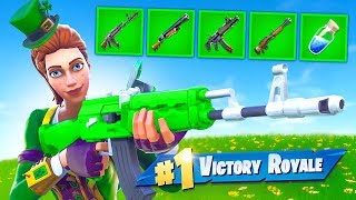 Fortnite but ONLY Green Items [upl. by Lala]