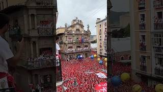 July 6 pamplona sanfermin pamplonada runningofthebulls traveltospain sanfermines encierro [upl. by Bobseine]