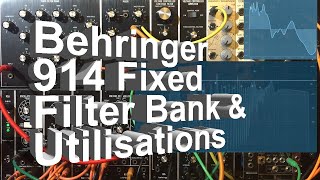 Behringer 914 Fixed Filter Bank Proper Demo and Utilisations [upl. by Anileh612]