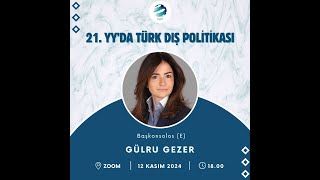 YUIT ONLINE KONFERANSIMIZ Başkonsolos E Gülru Gezer [upl. by Foulk]