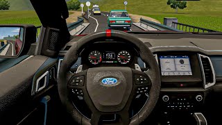 City Car Driving  Ford Ranger Raptor 2019 Steering Wheel Gameplay [upl. by Reivaz559]