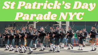 St Patrick’s Day Parade NYC 2024 [upl. by Yelyah]