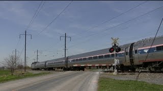 8090 MPH Trains on the Amtrak Harrisburg Line [upl. by Aigneis]