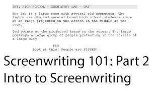 Screenwriting 101  Lesson 2  Introduction to Screenwriting [upl. by Nele]