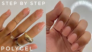 EASY POLYGEL TUTORIAL STEPBYSTEP  BEGINNER FRIENDLY NAILS  INDEPTH LONG LASTING AND QUICK [upl. by Wiese827]