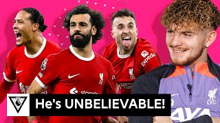 HES GOT LIKE 40 PLAYSTYLES 🤣 Harvey Elliott STUNNED by Liverpool teammates FC 24 rating  Uncut [upl. by Ehc479]