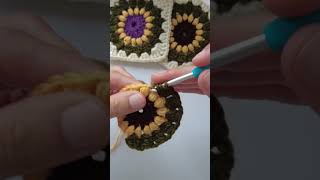 🌻GRANNY🌻 Square Girasol a crochet  ganchillo  crochet [upl. by Oettam]