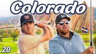 We Played The Most Beautiful Golf Course In Colorado  Arrowhead Golf Club [upl. by Nauqahs228]