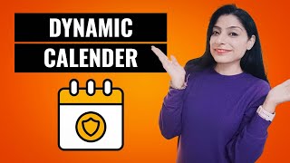 Boost Productivity With A Dynamic Calendar In Excel 📅 excel dynamicalendar [upl. by Ayoras]