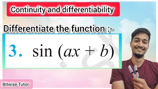 Differentiate sinaxb  Differentiate sin a x  b  Derivative of sinaxb [upl. by Bashee]