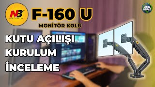 NORTH BAYOU F160 KURULUM İNCELEME  MONITOR KOLU amp STANDI  MASANIZDA YER AÇIN [upl. by Araz191]