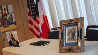 Stolen Pissarro painting returned to France [upl. by Faro]