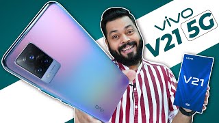 vivo V21 5G Unboxing amp First Impressions ⚡ 44MP OIS Selfie Dimensity 800U 64MP Camera amp More [upl. by Asiret318]