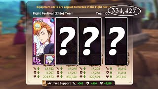 THIS IS THE BEST KING TEAM IN PVP Festival Full Winged King PVP Showcase 7DS Grand Cross [upl. by Arissa]