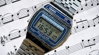 1980s CASIO DIGITAL MELODY ALARM  Watch Restoration [upl. by Brink]