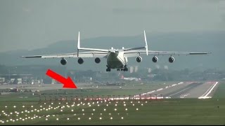 ✈ Antonov225 MRIYA was 😓 the AMAZING BIGGEST Plane on Earth landing at Zurich Kloten Airport  ZRH [upl. by Ecenaj205]