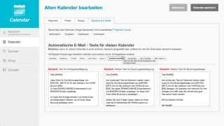 CalendarAPP – Buchungskalender automatische EMail Vorlagen ändern bzw personalisieren [upl. by Helman851]