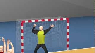 Mikkel Hansen incredible goal DenmarkRussia  Olympics 2008  Infographic HDmov [upl. by Milton]