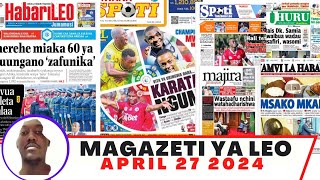 Magazeti ya leo April 272024 ijumamosi asubuhimagazeti ya michezo leo asubuhi jumamosiYanga [upl. by Alcinia]